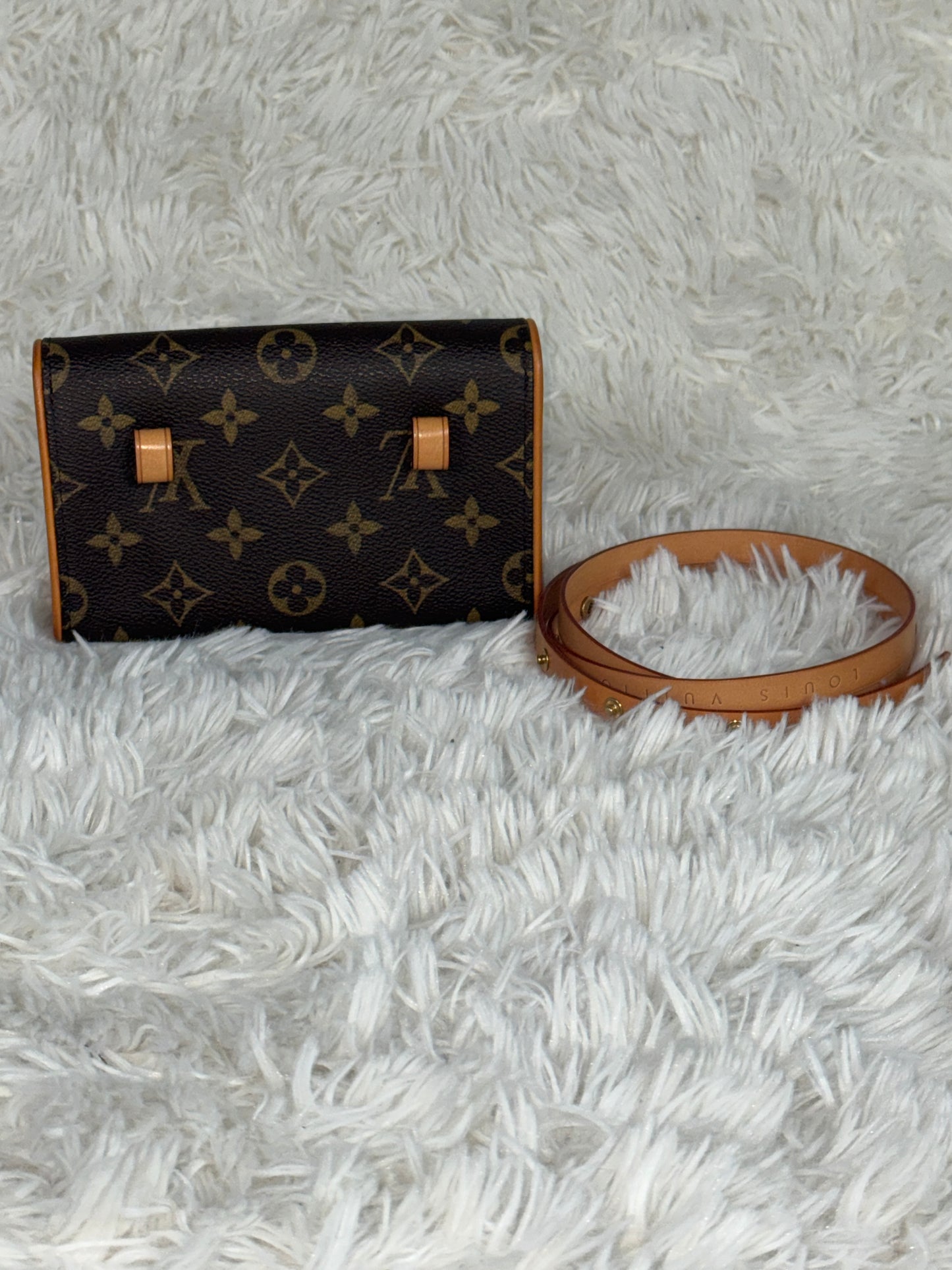 Louis Vuitton Brown Monogram Pochette Florentine belt bag