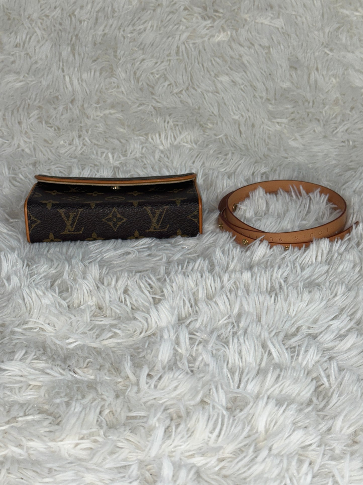 Louis Vuitton Brown Monogram Pochette Florentine belt bag