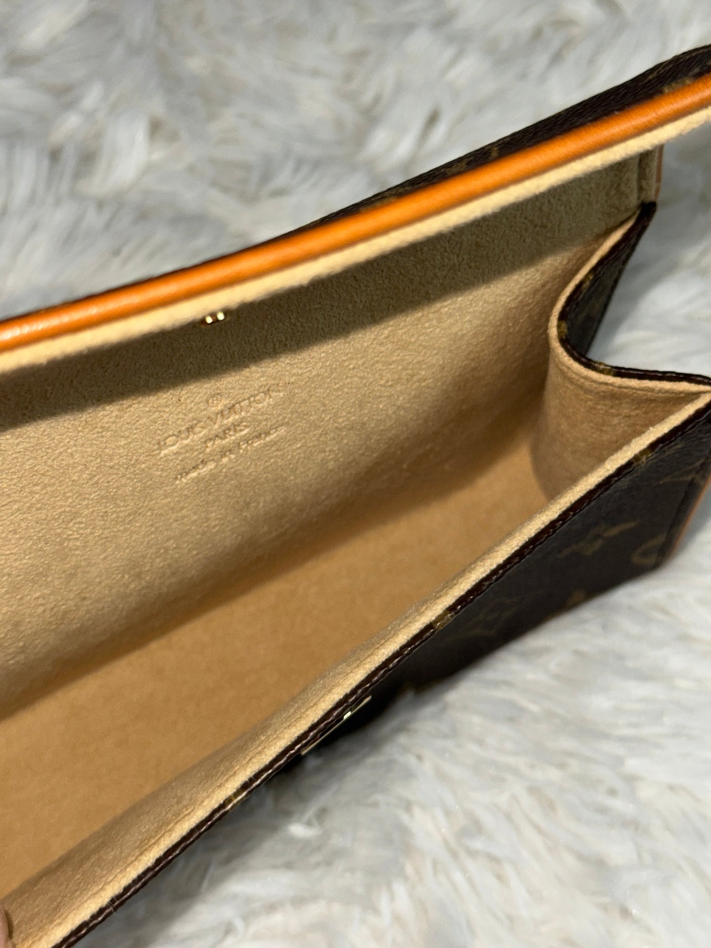 Louis Vuitton Brown Monogram Pochette Florentine belt bag