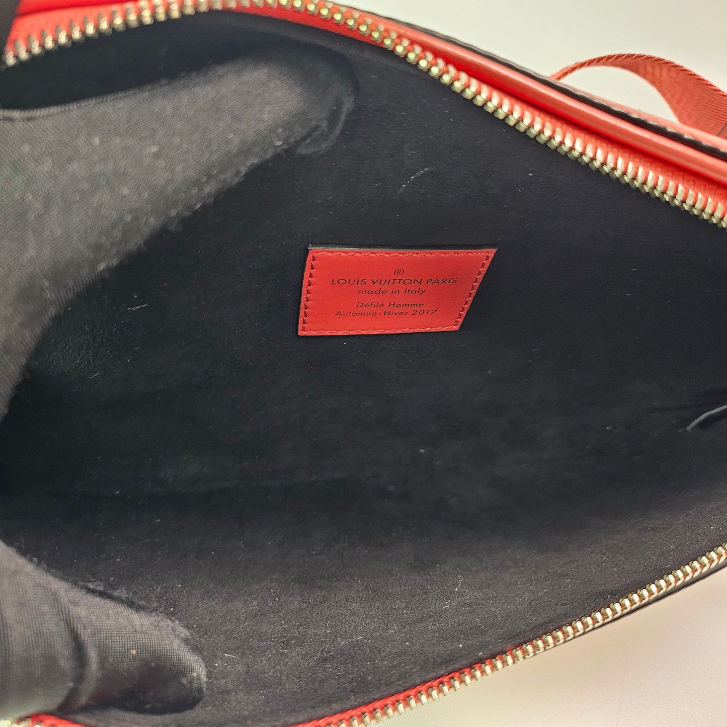 Louis Vuitton x Supreme Red Epi Leather Bum Bag